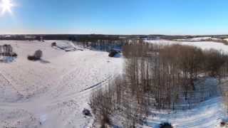 preview picture of video 'Bijutiškis nuo vandens bokšto žiemą / Panorama of Bijutiskis'