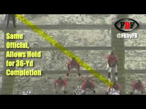 Poor officiating in NFL game Patriots @Broncos (11/29/15)