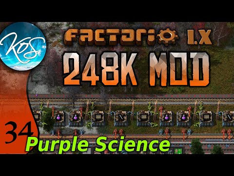 Factorio 248k Mod 34 - PURPLE SCIENCE - Tips & Tricks