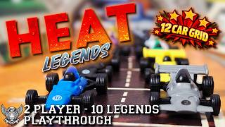 Heat Pedal to the Metal - 2 Players vs 10 Legends — Full 12-Car Grid Playthrough
