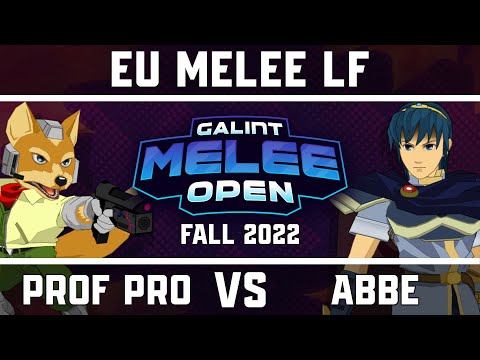 Professor Pro (Fox) vs Abbe (Marth) - EU Melee Losers Finals - GMO Fall '22