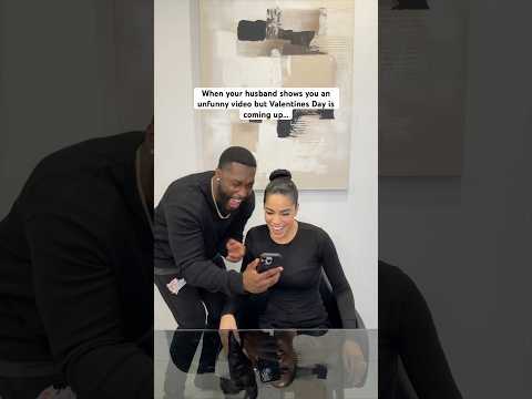 When your husband shows you an unfunny video but Valentines Day is coming up...