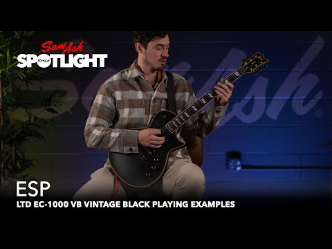 ESP LTD EC-1000 VB Vintage Black Playing Examples