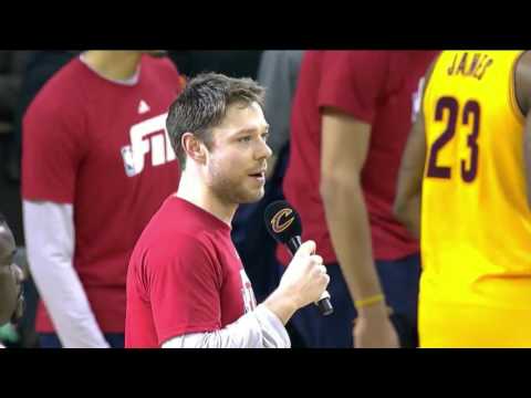2016-01-25 Minnesota Timberwolves at Cleveland Cavaliers - Matthew Dellavedova Australia Day address