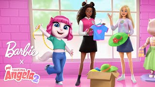 Download lagu Enter the Barbie Style Studio 💖 My Talking Angela 2 x @Barbie Trailer mp3