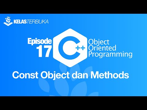 Belajar C OOP 17 Const Object dan Member Functions