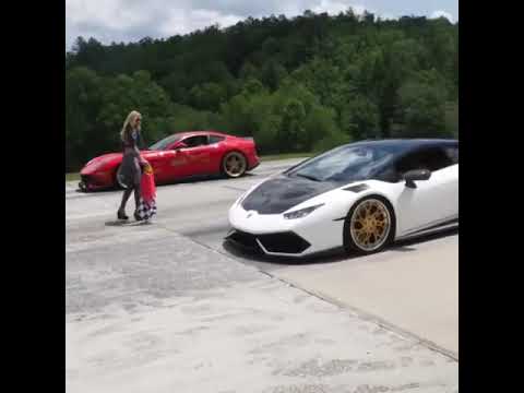 Thumbnail for Lamborghini Huracan VS Ferrari F12 Drag RACE | Amazing Supercars by Porsche 911, Porsche 911 GT3, Lamborghini, Ferrari, Supercar, Porsche 992, SUV, Porsche, Porsche 991, Porsche 911 (992), Ferrari F12, Porsche Cayenne, Car, Porsche GT3