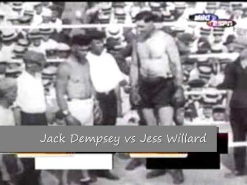 King of KO Jack Dempsey vs Jess Willard HeavyWeight Boxing World Championship