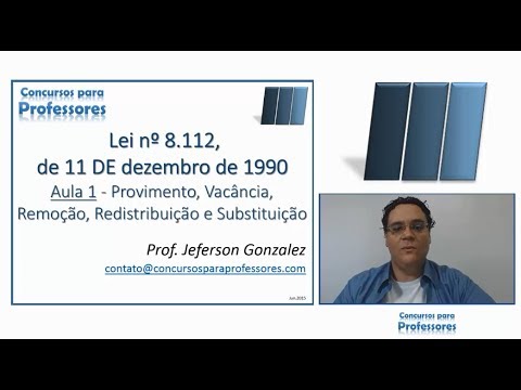 LEI Nº 8.112 de 1990 | Aula 1