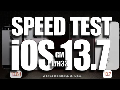 Speed Test : iOS 13.7 GM vs iOS 13.6.1 ( Benchmark / Performance Test )
