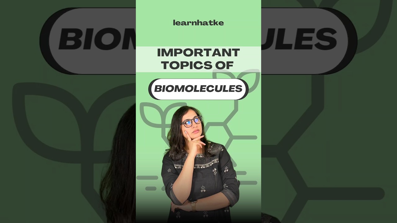 🙄Important topics of biomolecules #biomolecules #ytindia #viralshort