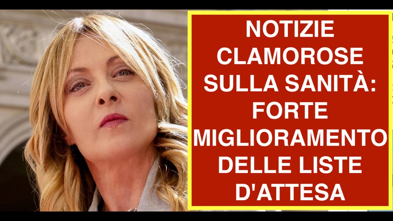 NOTIZIE CLAMOROSE SULLA SANITÀ: FORTE MIGLIORAMENTO DELLE LISTE D'ATTESA