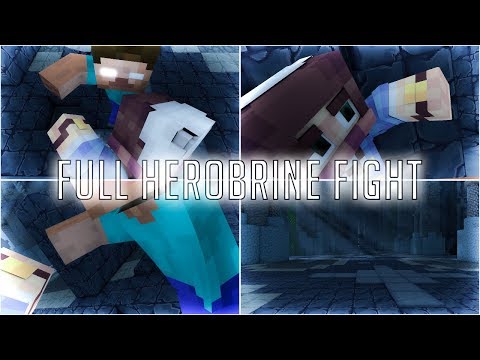 Herobrine's Challenge FULL FIGHT + Extra Scenes - Epic Fight Animation (Re-upload)