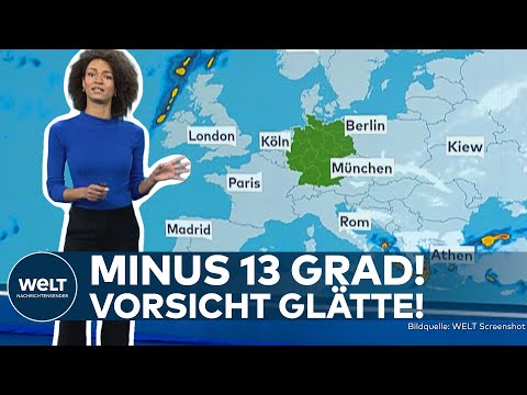 WETTER IN DEUTSCHLAND: Minus 13 Grad! Hochdruckgebiet "Beate" sorgt für Frost und Sonne