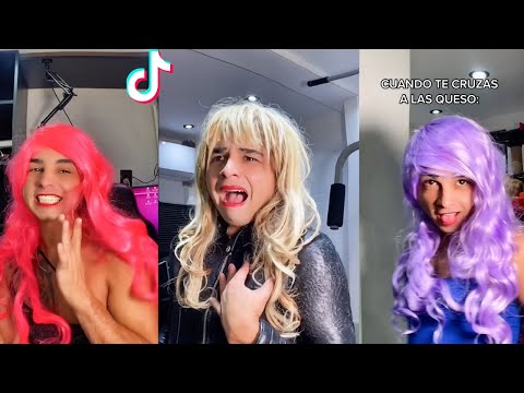 CUANDO TE CRUZAS A LAS QUESO  A LAS QUE SOPORTES | *1 HORA* DE LOS MEJORES TIKTOKS DE ELMAXZ