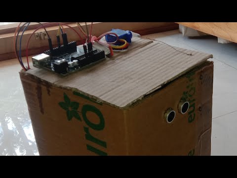 Smart Dustbin with Ultrasonic Sensor and Servo