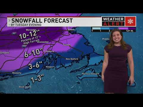 Classic nor'easter impacts travel with heavy snow Tuesday
