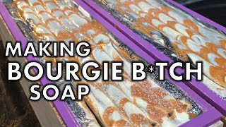 Making Bourgie B*tch cold process soap ll Cat and Raven Designs