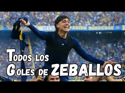 Todos Los GOLES Oficiales Del CHANGUITO ZEBALLOS En BOCA