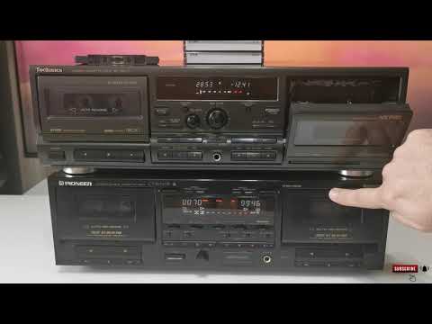 Technics RS TR575 vs Pioneer CT W720R - sound feel - dual well deck battle, using TDK SA-X & TDK MA