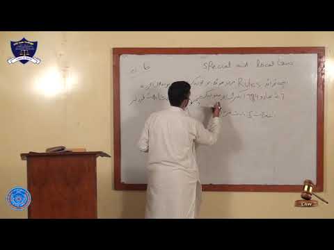 Special & Local Laws Lecture-6
