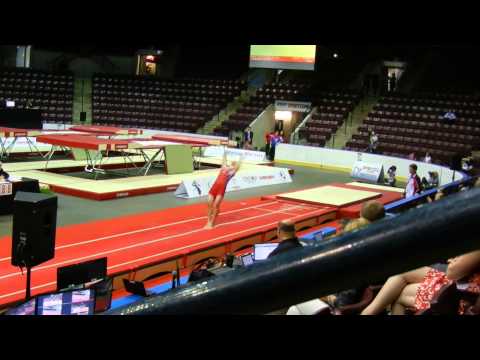 USA Jarrett Jensen 2nd Final Pass Sr Men 2014 Senior Pan Am Gymnastics Championships Tumbling