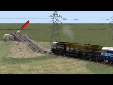 TRAINS RUNNING ON UNFINISHED RAILWAY TRACKS | TRAIN Vs RISKY TRACKS - Train Simulator 2022