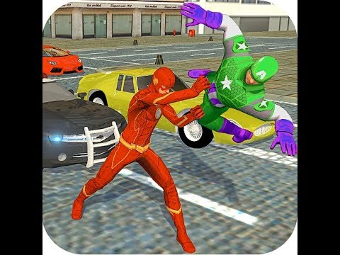 Super Flash Speed Hero vs Gangster Monster Battle Video