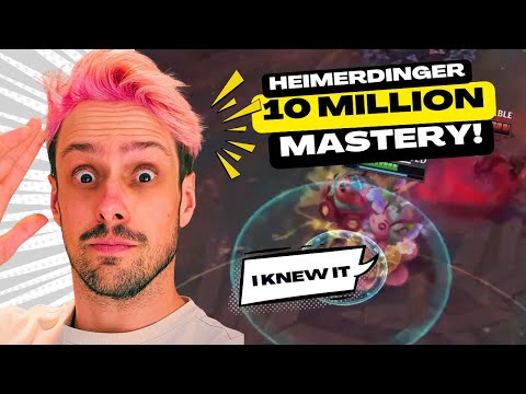 THE 10 MILLION MASTERY HEIMERDINGER END OF SEASON RUSH! (RYZE WAS NOT HAPPY!!)