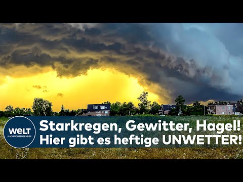 DEUTSCHLAND-WETTER: Starkregen, Gewitter, Hagel - Warnung! Hier werden nun heftige Unwetter erwartet
