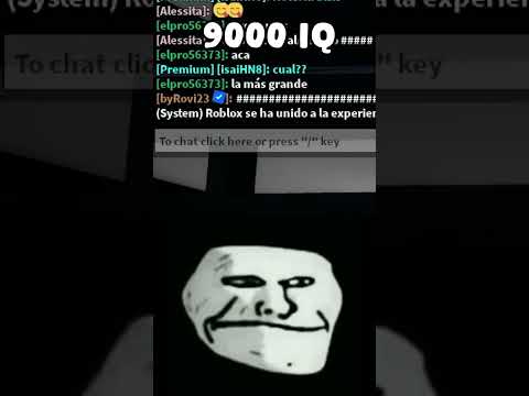Roblox 9000 IQ! (Troll Face Meme) #shorts