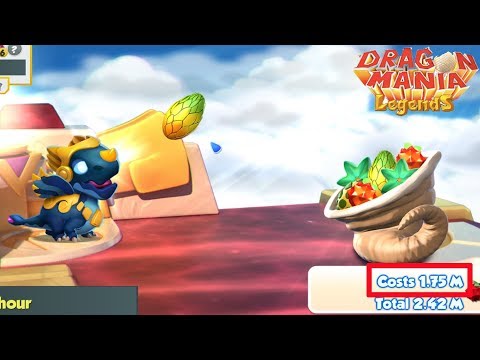 Upgrade Hypnos dragon level 74 How much food Spend? Gameplay Part 1052 HD - Dragon Mania Legends