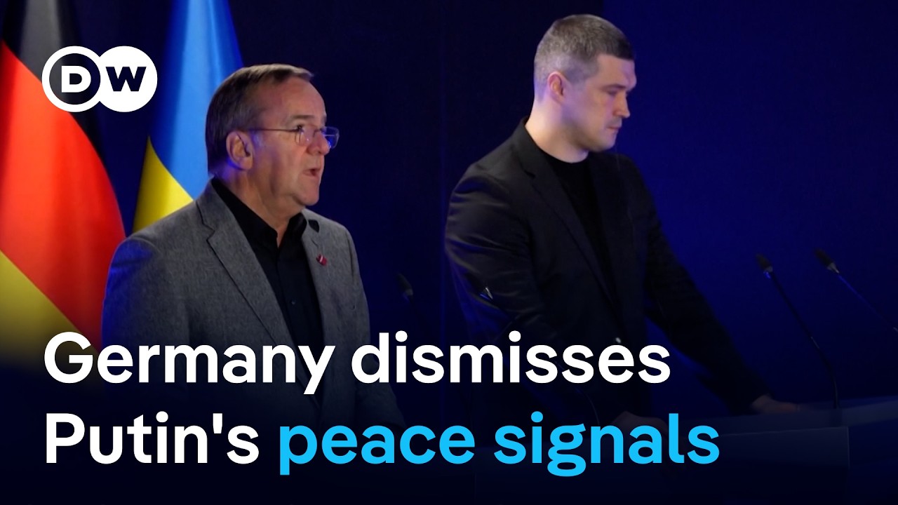 German minister suspects Putin talk of ending war a 'deception' | DW News
