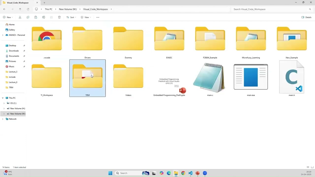 Different files in C2000 Microcontrollers using Code Composer Studio IDE