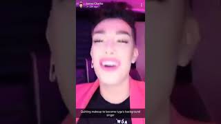 James Charles singing Taste by Tyga