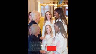 Camilla Parker-Bowles hangs out with #afrobeats singer, Tiwa Savage