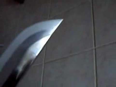 PAUL CHEN HANWEI BAMBOO SNAKE KATANA GREEN SAYA 1658G part1