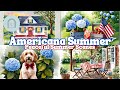 Patriotic Summer Vibes Folk Music Garden Scenes Cozy Country Charm Patriotic Usa Tvart