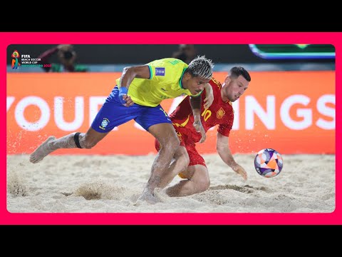 Brazil v Spain | Quarter-Final | FIFA Beach Soccer World Cup Seychelles 2025™ | Match Highlights