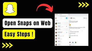 How to Open Snaps on Snapchat Web !