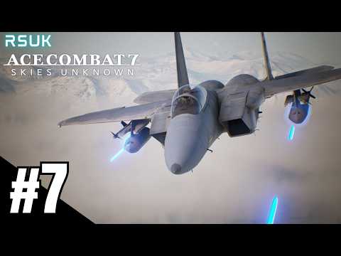 Ace Combat 7: Skies Unknown - Mission 7 - First Contact PS4 (No Commentary)