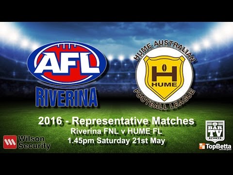 2016 - AFL NSW/ACT Rep - Riverina FNL v HUME FL