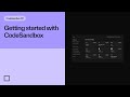 Getting started with the new CodeSandbox | CodeSandbox 101