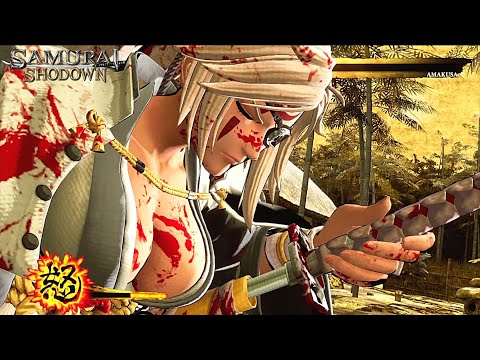 Samurai Shodown - Baiken vs Amakusa Level 5 AI Versus Gameplay | Samurai Spirits