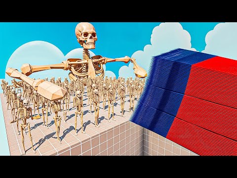 GIANT SKELETON + ARMY vs EVERY GOD - Totally Accurate Battle Simulator TABS