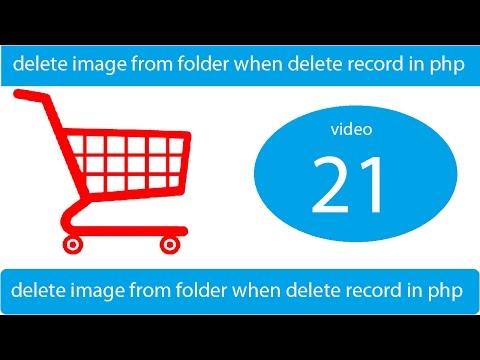 delete image from folder when delete record in php