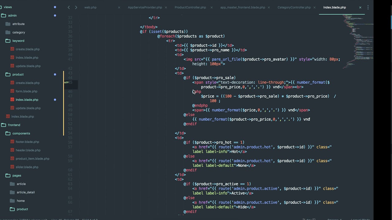 [Seri] - Website đồng hồ - Hiển thị lại danh sách sản phẩm trong admin