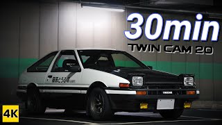 ［AE86 4K ASMR］Let's enjoy a 30-minute Night Drive in Kyoto! 【City Drive】