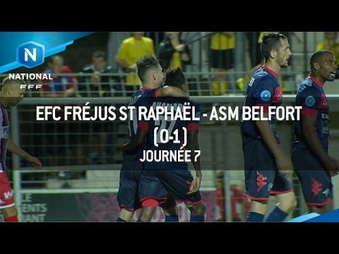 J7 : EFC Fréjus Saint-Raphaël - ASM Belfort (0-1), le résumé