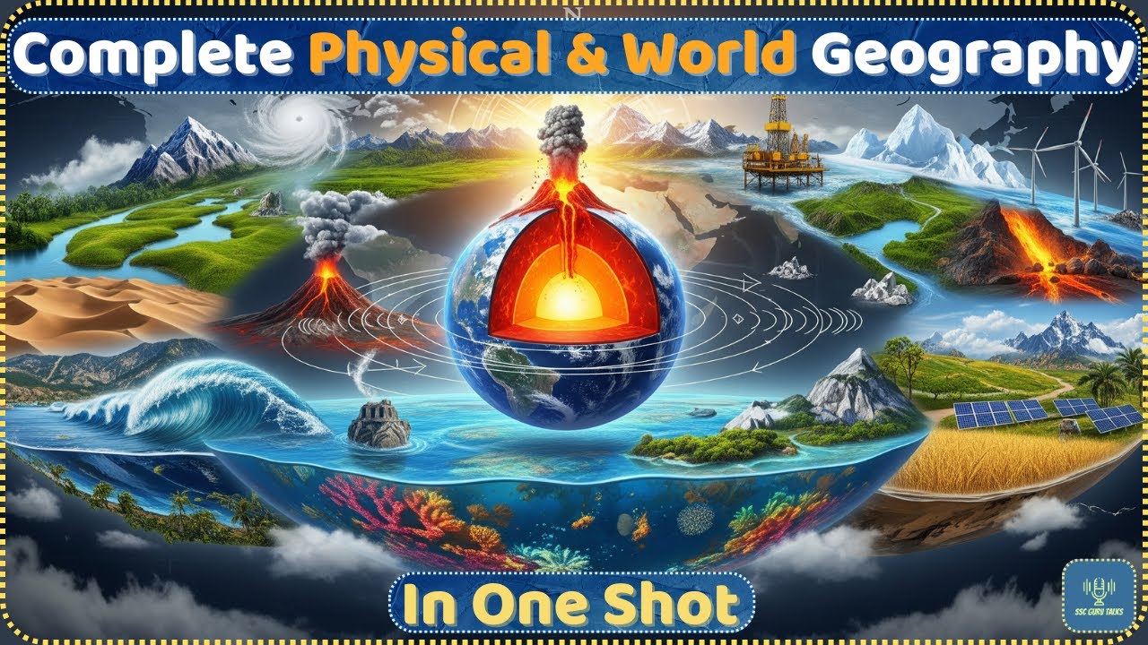 Complete Physical & World Geography in One Video! | SSC CGL, CHSL, UPSC, PCS, NDA, CDS Revision 2025